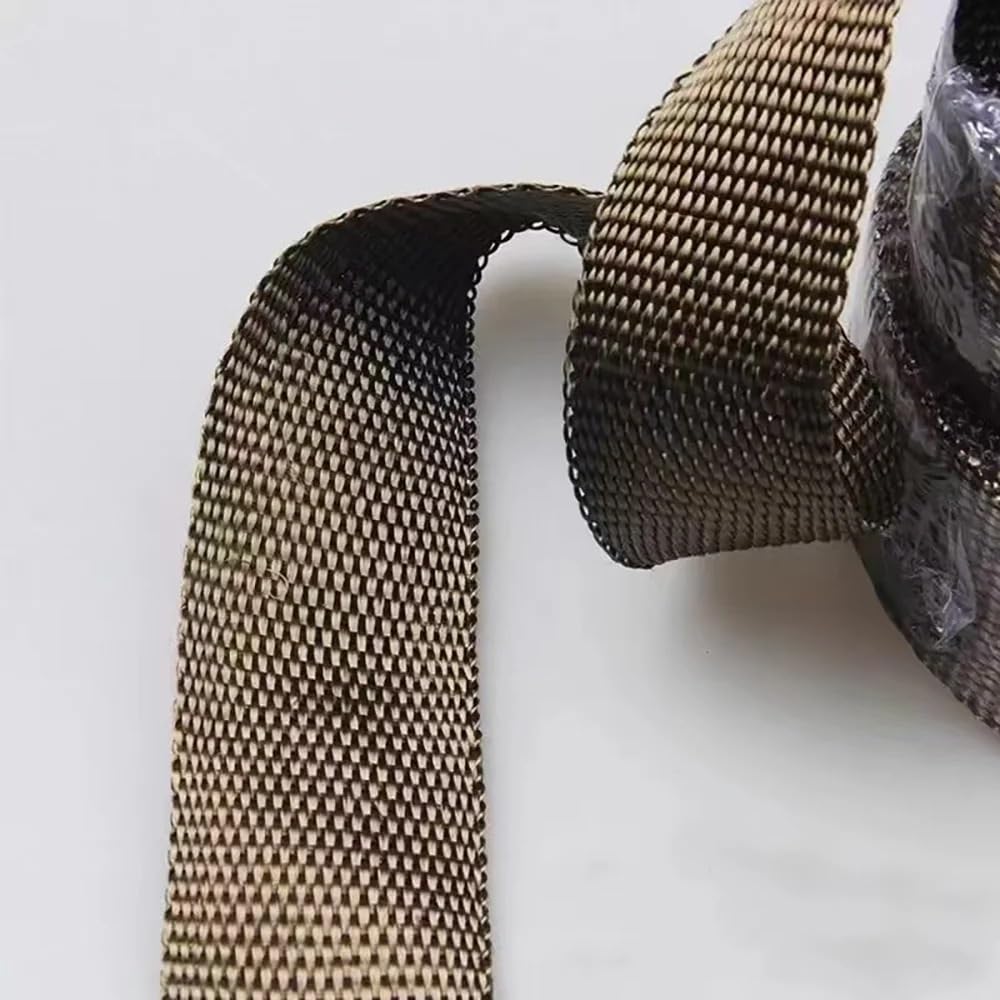 Il tessuto ignifugo viene utilizzato per l'isolamento ad alta temperatura dei tubi di scarico automobilistici e per l'isolamento dei tubi di scarico Copri scarico moto(Titanium,15M)