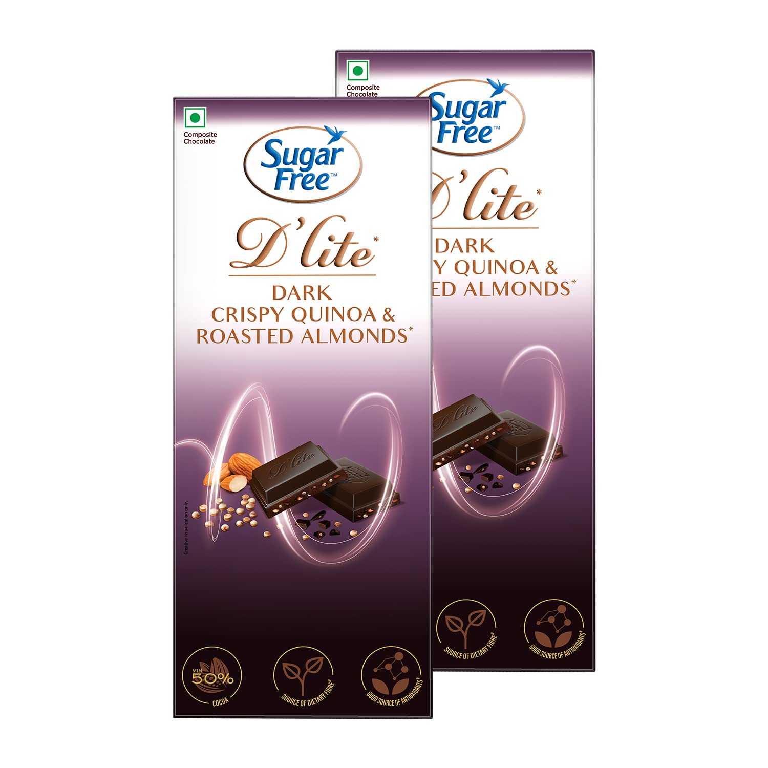 See full amazon price history chart for Sugar Free Dlite Quinoa & Almonds Dark Chocolate Bar, 80 Grams (Pack of 2) Sugar Free Dlite Quinoa & Almonds Dark Chocolate Bar, 80 Grams (Pack of 2) (B08LKY9YM9) Amazon Price History, Amazon Price Tracker
