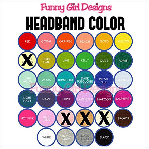 Personalized Monogrammed Circle Initial Cotton Stretch Headband ~ Funny Girl Designs #TOP1