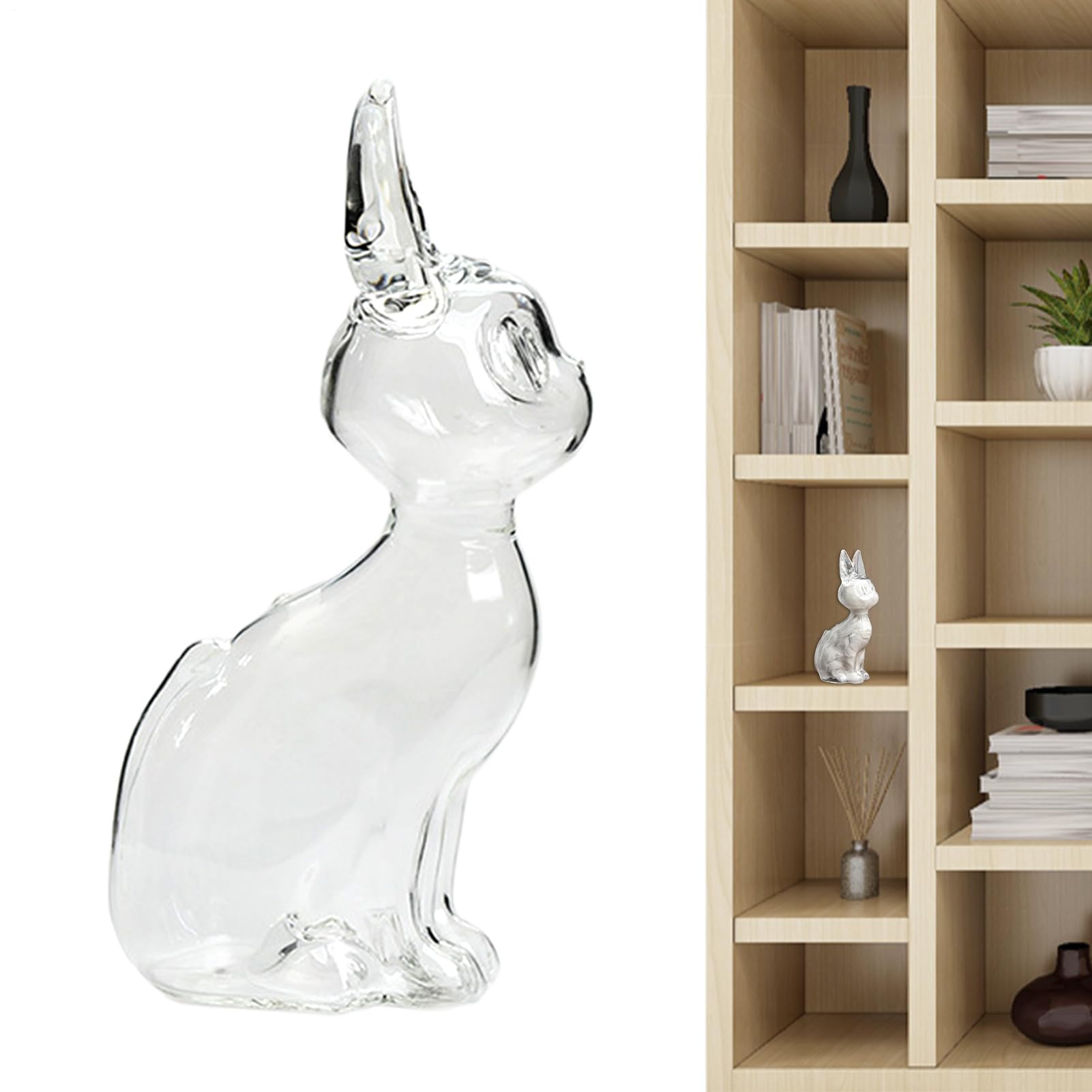Botella de colección de gato para decorar tu hogar con recuerdos entrañables 1
