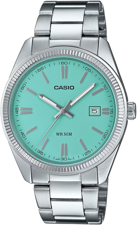 Casio Enticer Men MTP-1302D-2A2VCF Analog Turquoise Blue Dial Men (A2371)