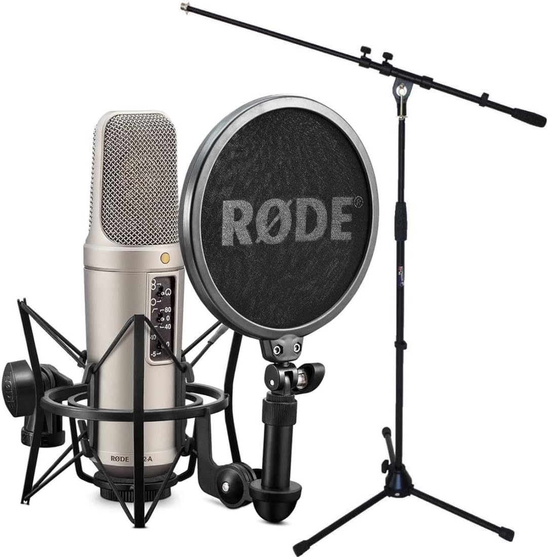 Rode NT2-A XLR Condenser Microphone Set + Keepdrum Boom Microphone Stand