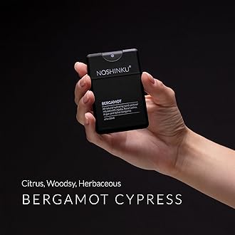 Noshinku Bergamot Pocket Hand Sanitizer Refill Kit: Refill Pouch + Sprayer Bundle | Organic Antibacterial Sanitizing Mist with Moisturizing Oils | Kills 99.9% Germs | FDA Registered Sugarcane Alcohol