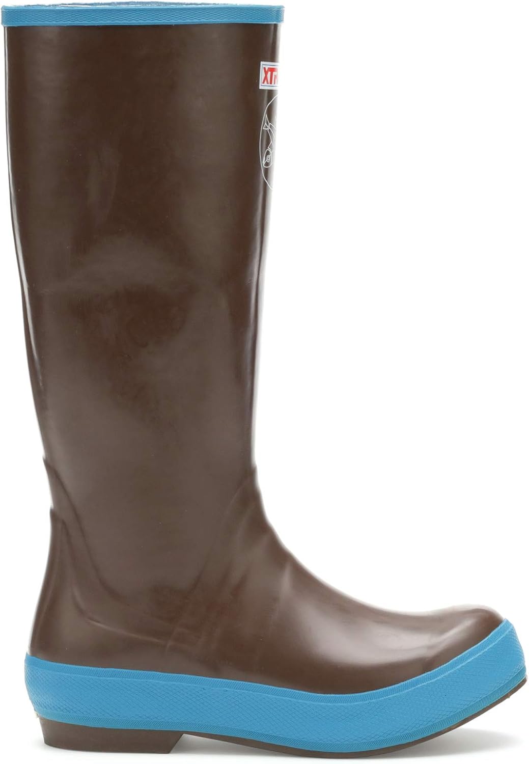 XTRATUF Women's Salmon Sisters 15 In Legacy Boot (25512), Choco/Blue W/ Whale Print, 6 - Image 3