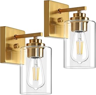 VerRon Wall Sconces, Gold Bathroom Light Fixtures, Modern Vanity Lights,...