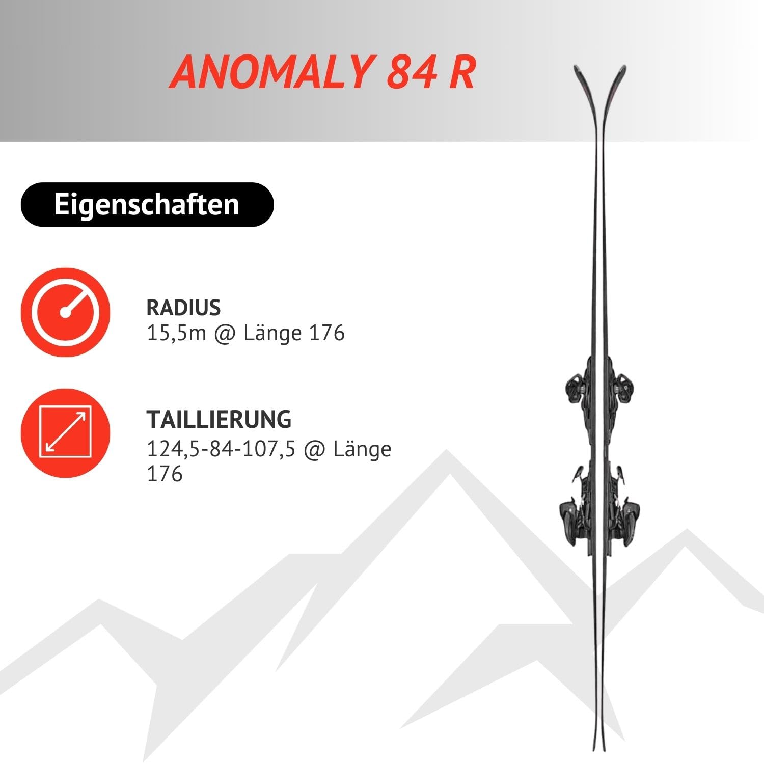 Sci alpino Carvingski – Blizzard Anomaly R – Freeride Rocker – con attacco TPC 10 Demo Z3 – per buoni piloti ed esperti – Freeski Allmountainski per piste e terreni