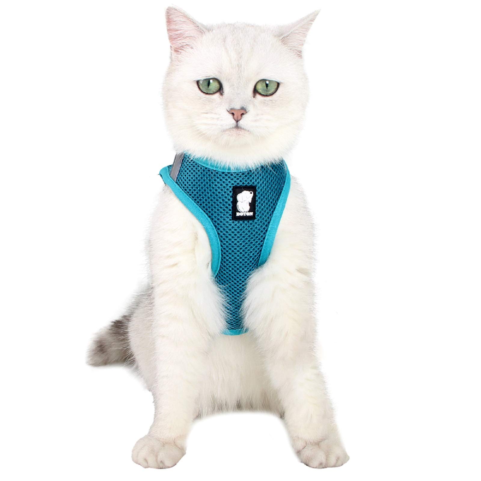 Cat Harness Leash Straps Soft and Comfortable Cat Walking Jacket with Running Cushioning and Escape Proof for Puppies with Cationic Fabric — view 11