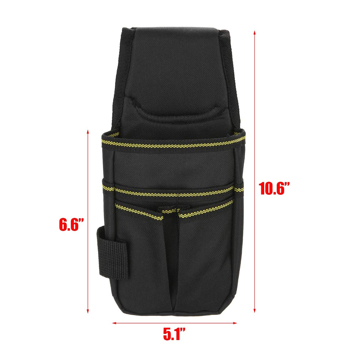 Bolsa de herramientas para electricista con cinturón y soporte | 10,6x5,1 pulgadas
