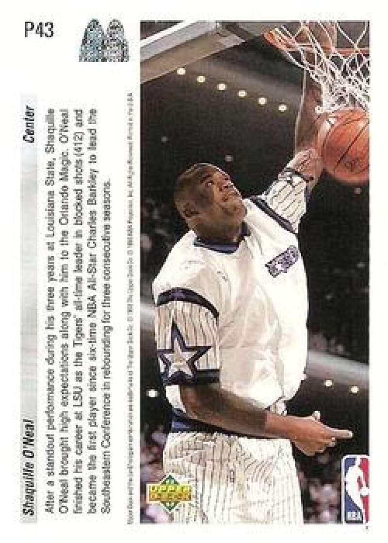 Amazon.com: 1992-93 Upper Deck McDonald's Basketball #P43
