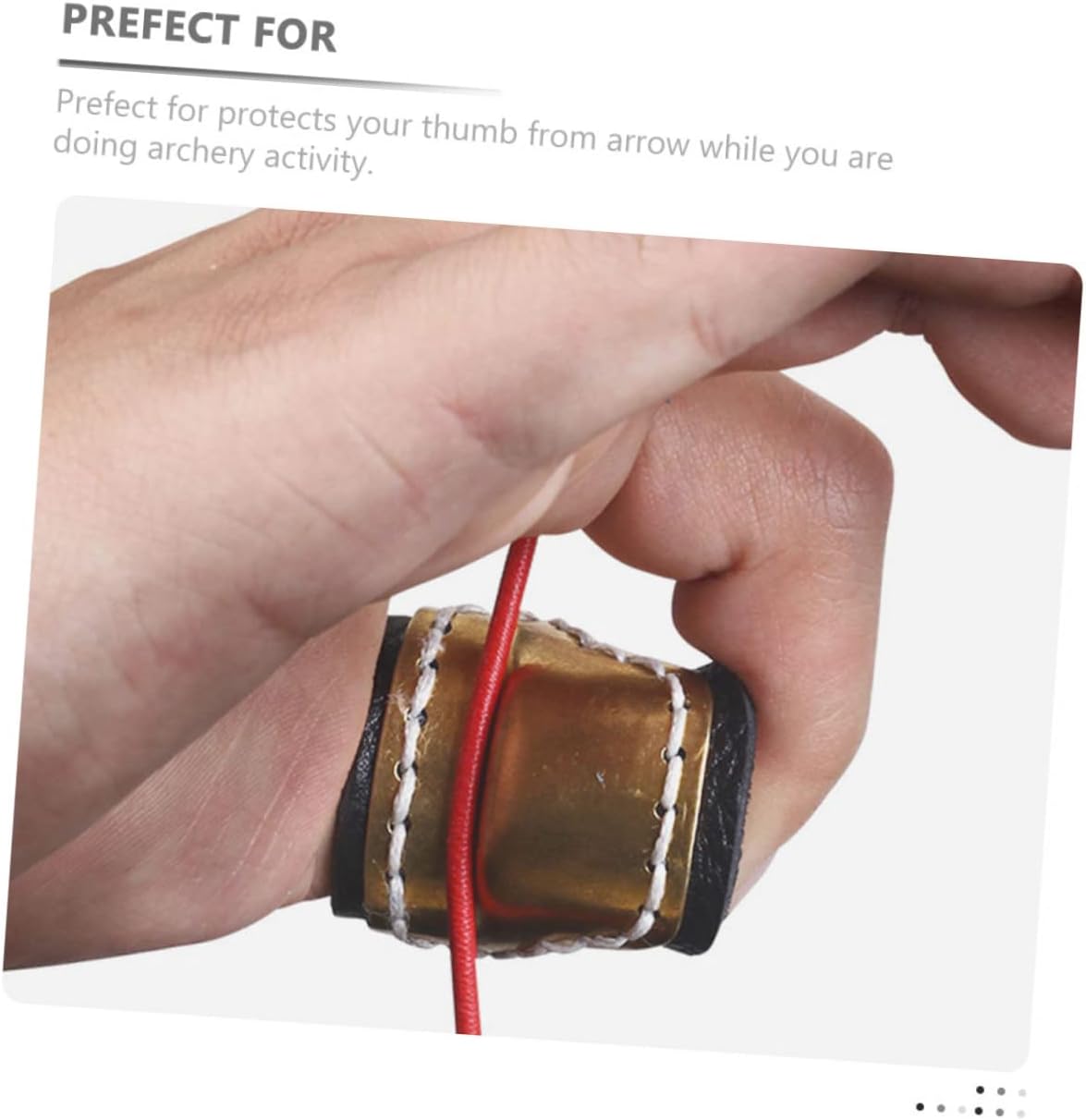 Milisten 4pcs Archery Thumb Guard Finger Protector for Hunting Outdoor Shooting and Bowstring Painless Design for Confident Use