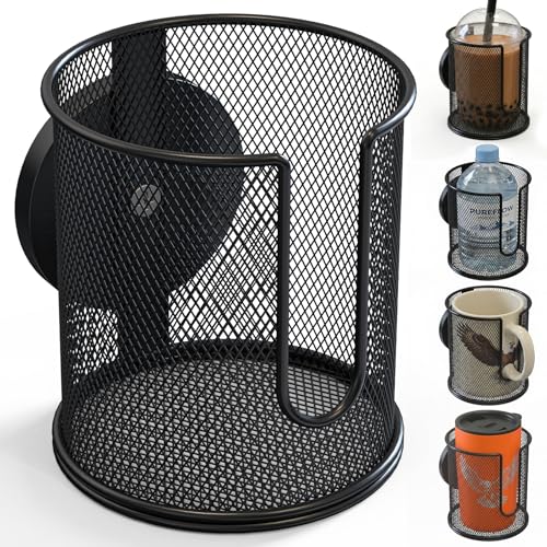 Magnetic Cup Holder Heavy-Duty Anti-Fall Drink Holder with N38 Super Strong Magnet Cup Caddy for Tractor Mower School Bus Forklift Fridge & More