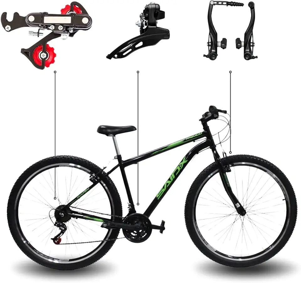 Bicicleta Aro 29 Bike Saidx Premium 21 Vel Quadro de Aço Carbono