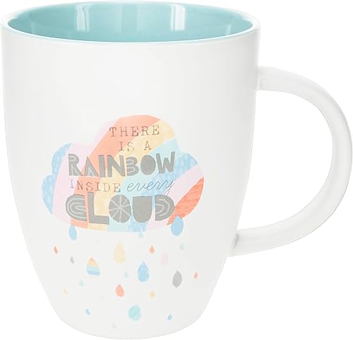 Pavilion Gift Company Inside Every Cloud - Taza de café de gres de 20 onzas, color blanco