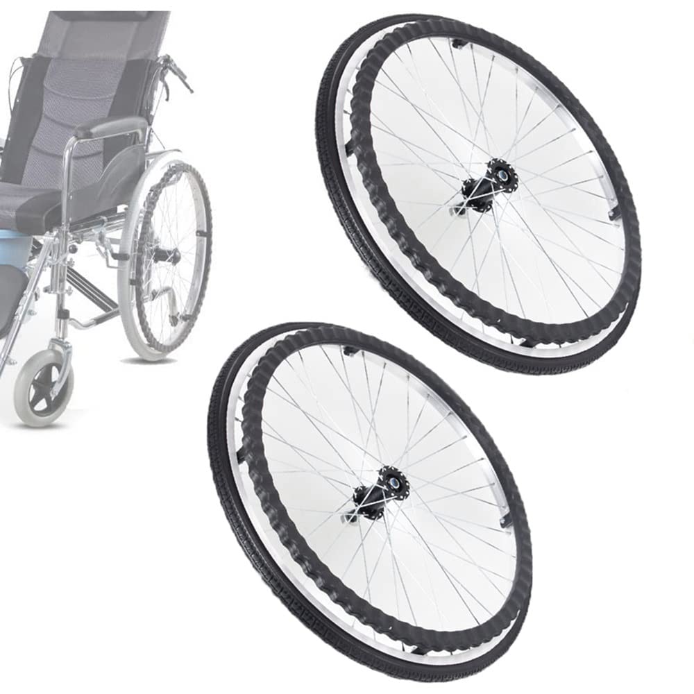 ruedas manuales para silla de ruedas de 24 pulgadas, repuesto de accesorios para ruedas traseras para silla de ruedas, ruedas traseras, rueda de repuesto para silla de ruedas, para discapacitados