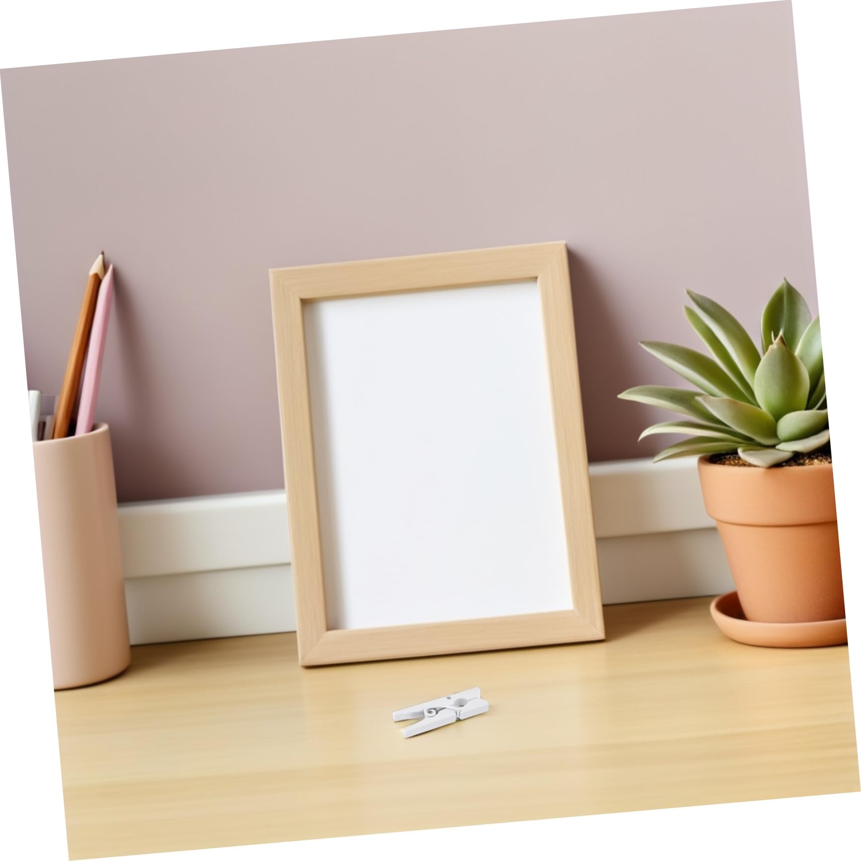 Zerodeko 400stücke Kleine Wäscheklammern Mini-wäscheklammern Aus Holz Für Bastelbilder Kunst Mini-bastelklammern Für Fotos Tischkartenständer Schreibtisch-bildhalter Notizklammern