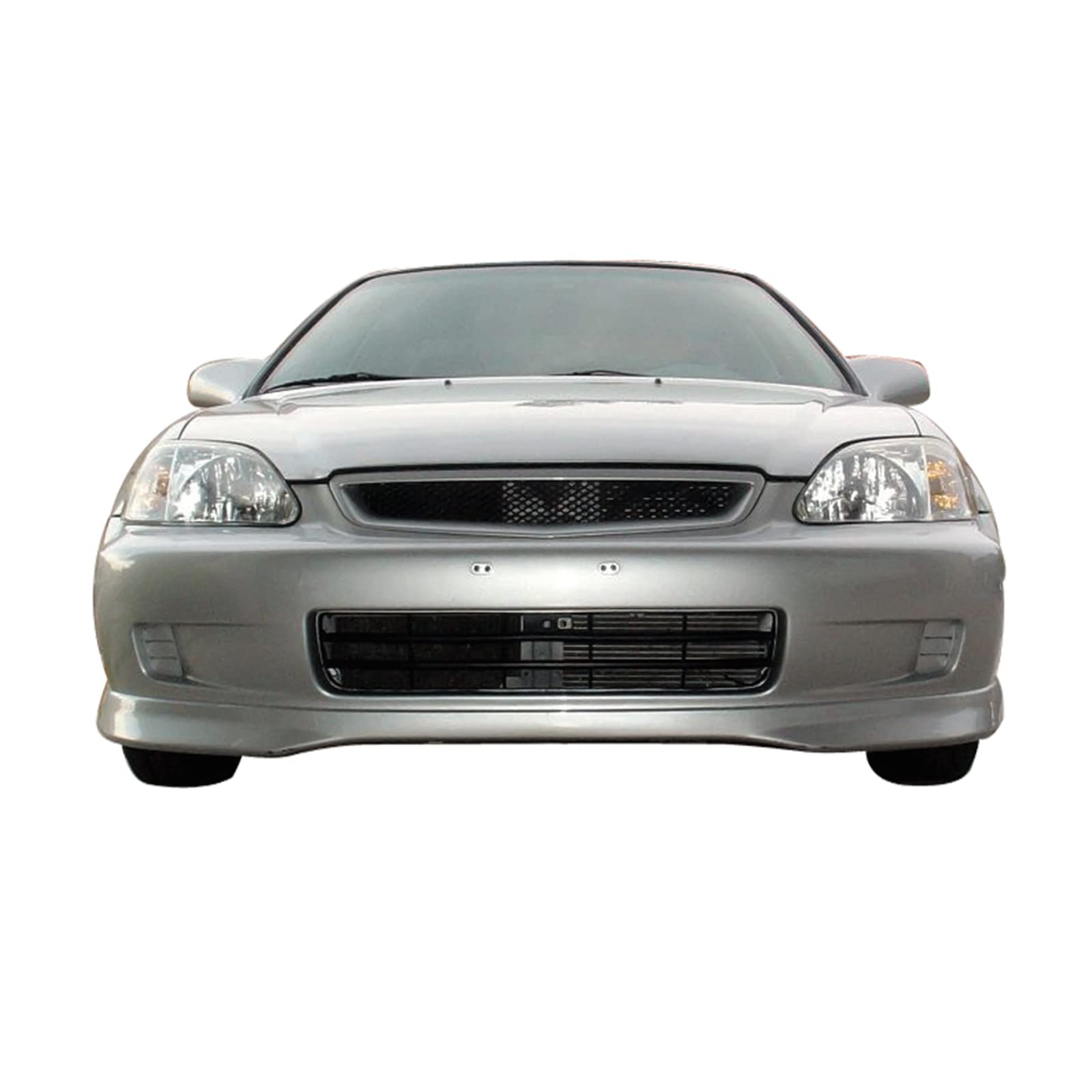 Fit 1999-2000 Honda Civic TR Style Front Bumper Lip Painted #862 | IKON MOTORSPORTS Front Lip Spoiler Air Dam Chin Splitter Added on Bodykit PP Polypropylene Canal Blue Mica product thumbnail 4