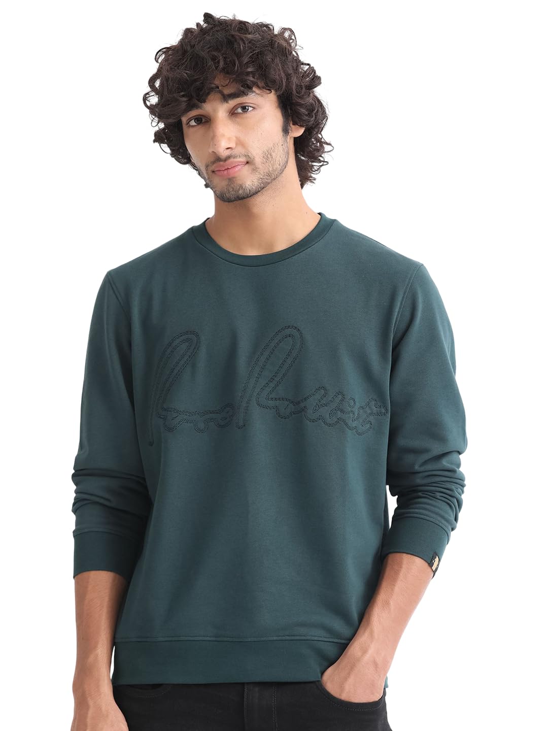 Regular fit Embroidered Sweatshirt-image-4
