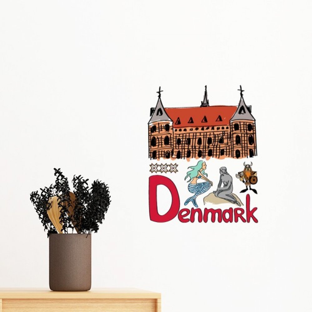 Sticker mural Danemark amovible pour décorer sans abîmer la peinture