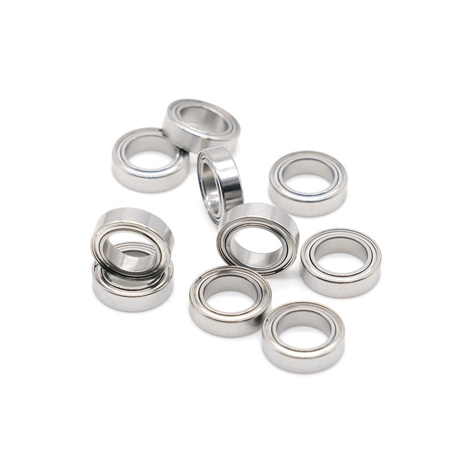 Rodamientos de bolas de ranura profunda R168-2Z R168Z, 6,35 x 9,525 x 3,175 mm, 1/4 x 3/8 x 1/8 pulgadas, 10 unidades
