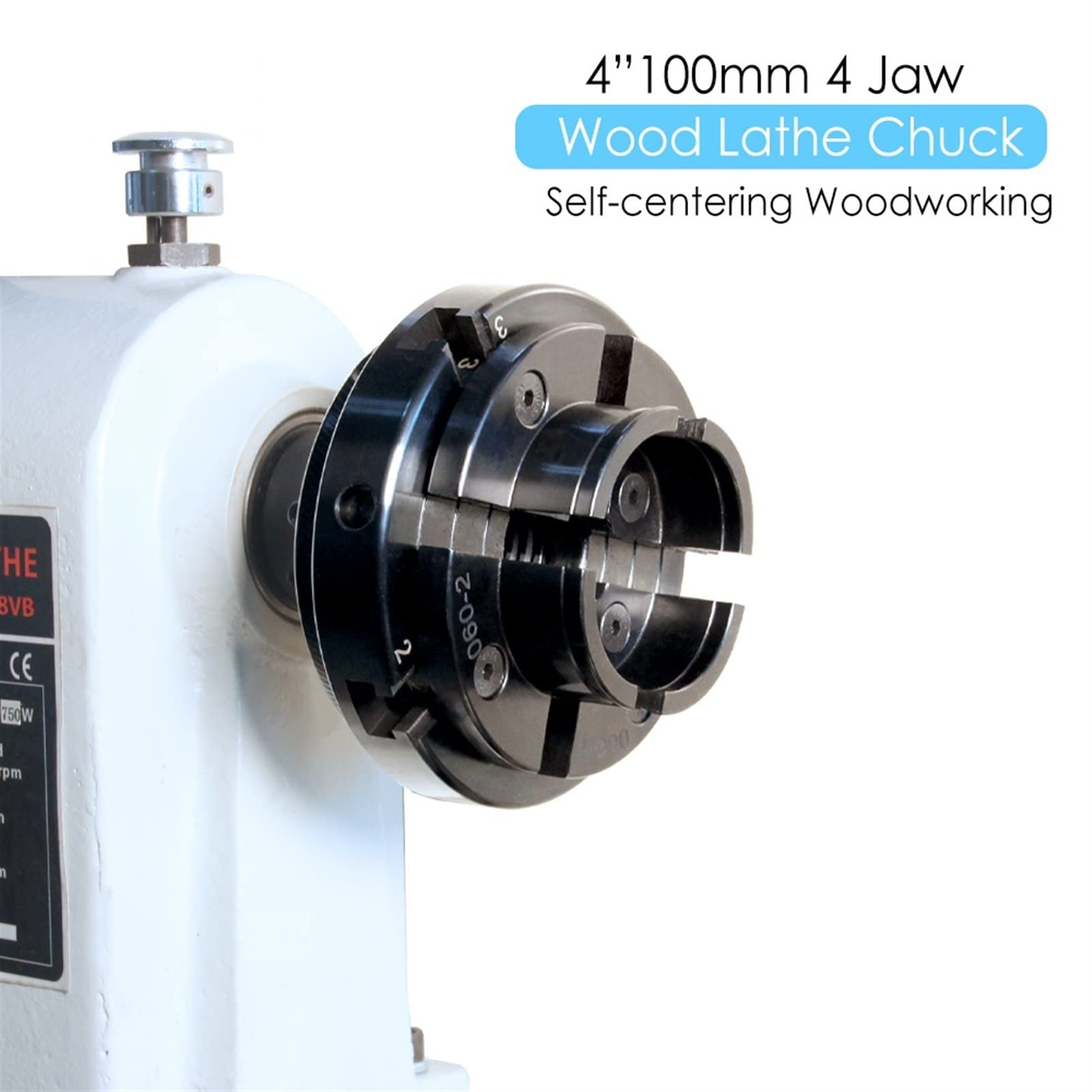 TASP, Plato Torno De Madera De 4 ", 100mm, 4 Mordazas Autocentrantes Con Rosca, 1 Pulgada, M33 M18, Accesorios for Herramientas De Torneado De Madera, Portabrocas De Torno DIY(M33x3.5)