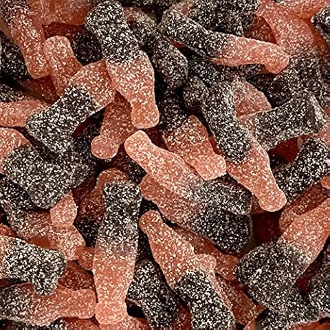 Fizzy Cherry Cola Bottles 1kg Vegan Gift Cover