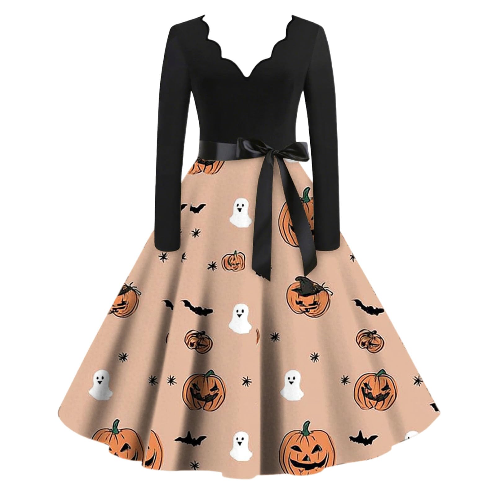 Vestido de Halloween para mujer, vestido vintage para mujer, vestido