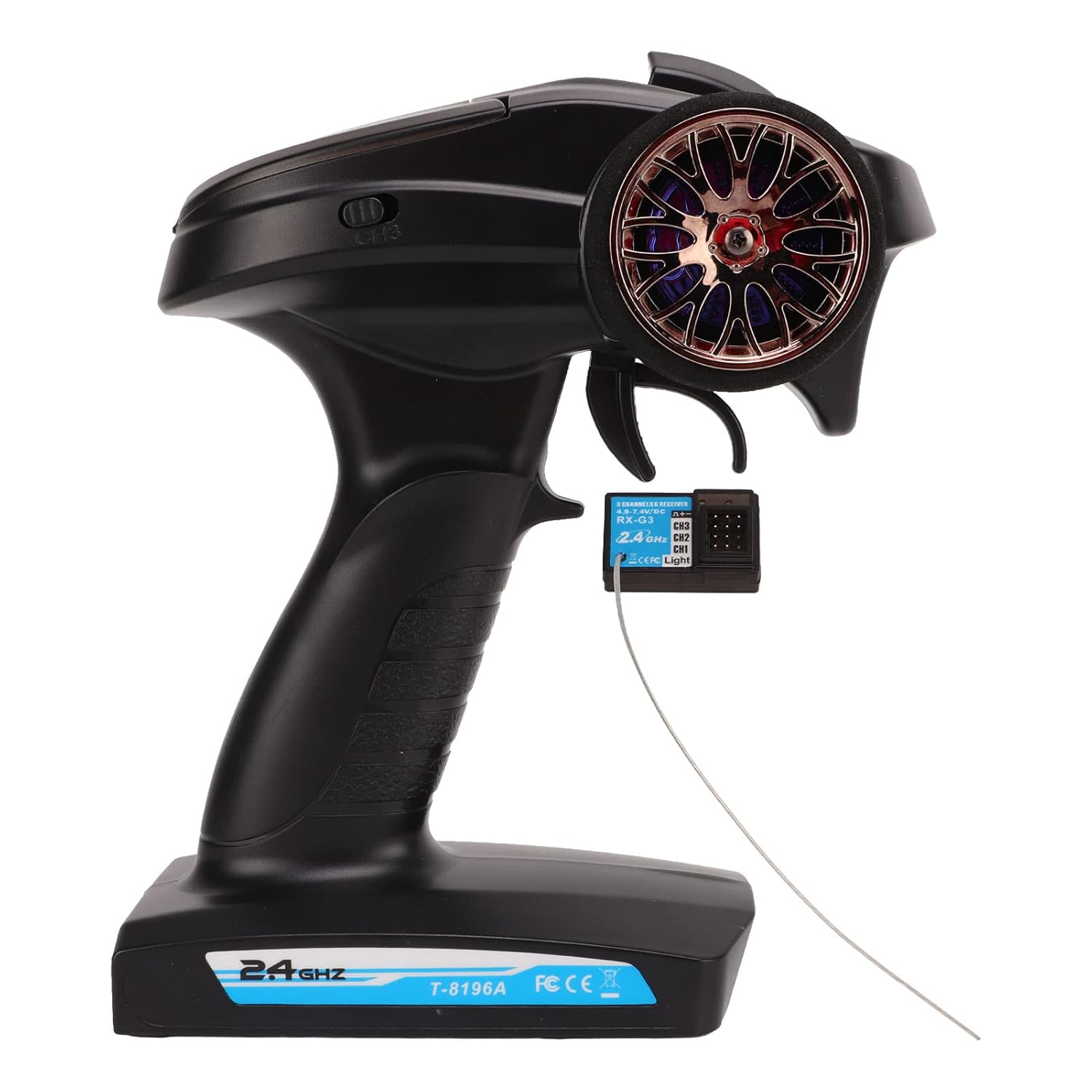 Buy MXGZ Rc Transmitter Receiver, 2.4Ghz 3 Channel Rc Radio System