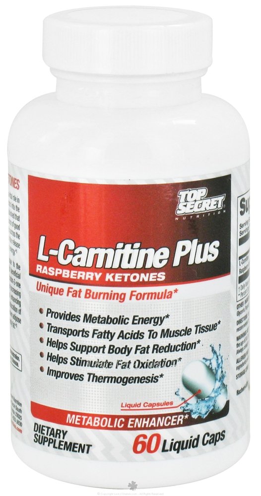l carnitine and raspberry ketones Top Secret Nutrition L Carnitine Rspbry Ketone 60 Cap