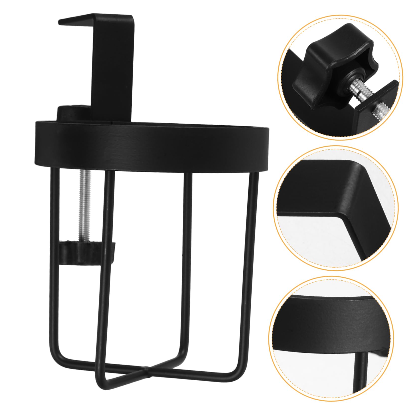 PRETYZOOM 3piezas Soporte para Taza Clip Escritorio Portavasos De Antiderrame Organizador De Bebidas para Mesa Diseño y De Instalar
