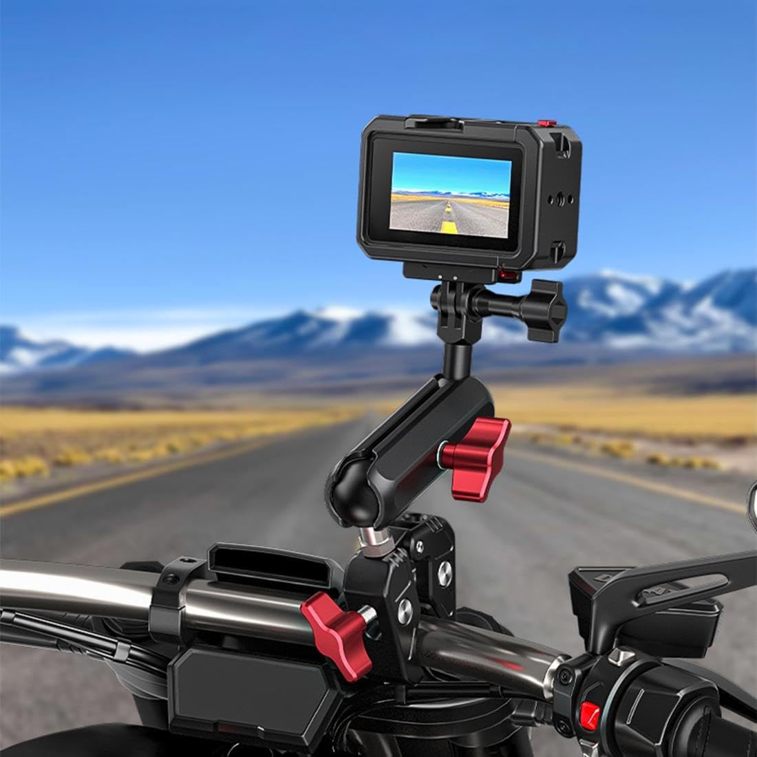 Aluminum Metal Cage for DJI Osmo Action 5 Pro/Action 3/4 - Shockproof Protective Frame Case, Lens Cap, Camera Housing Cover with Expansion Ports, Durable Premium Accessories