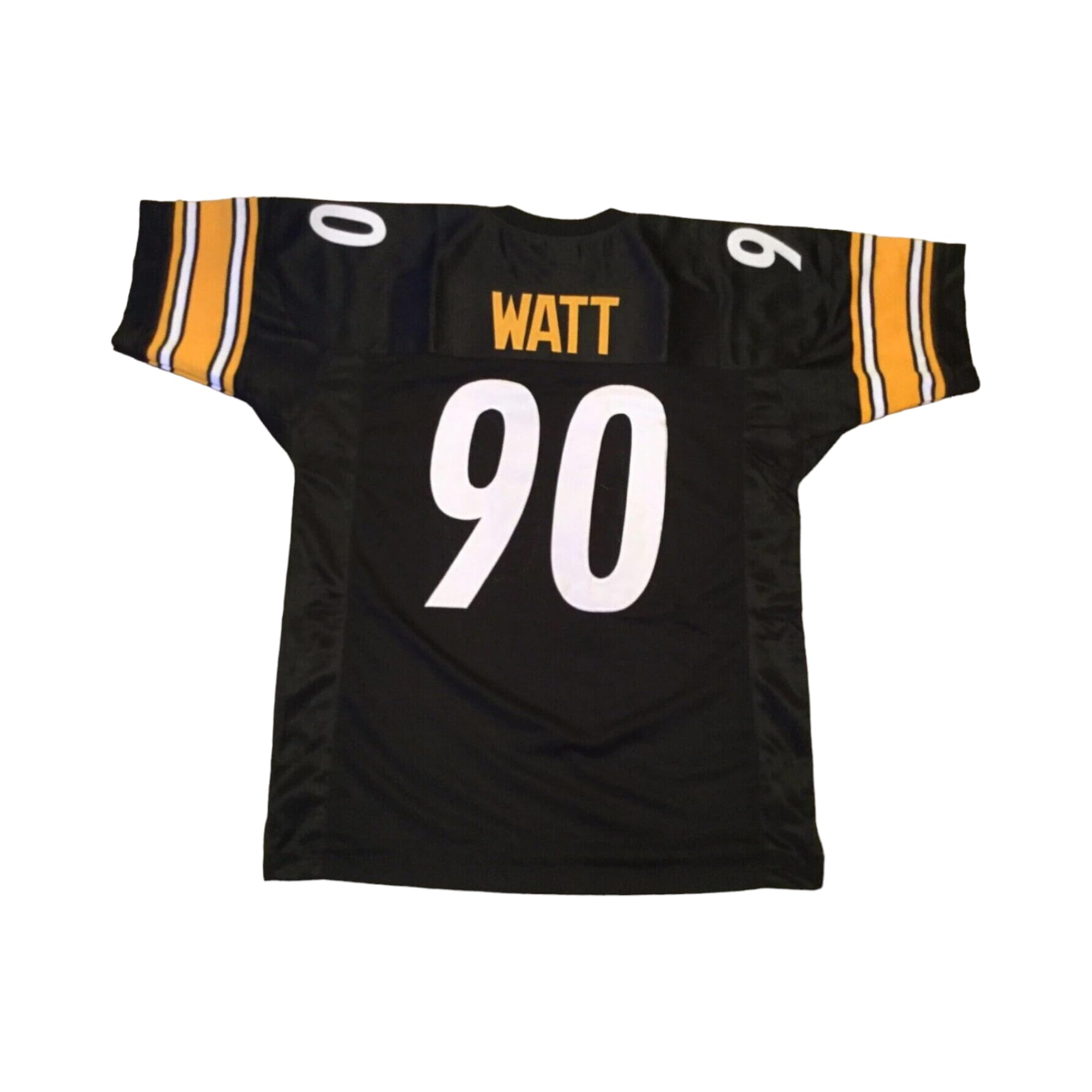 Generic TJ Watt Jersey Stitched Black Custom Football New No Brand/Logos (US, Alpha, Medium, Regular, Regular, Black)