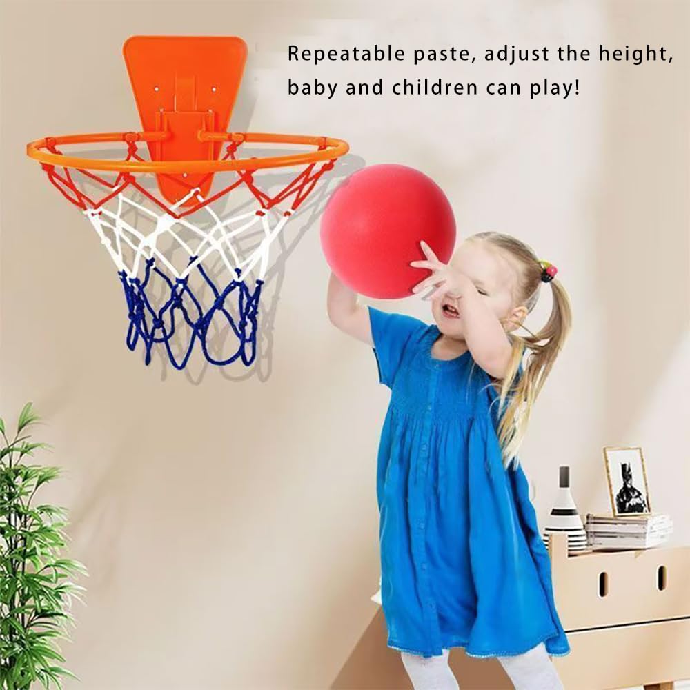 Wandmontierter Reifen 34 cm Wandmontage Basketballnetz mit Netz Universeller Tragbarer Basketballkorb für Kinder und Erwachsene