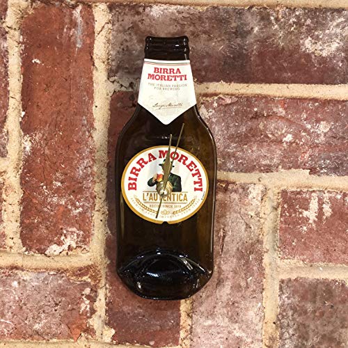 Bottleclocks Birra Morretti Beer Wall Clock Made in the UK.