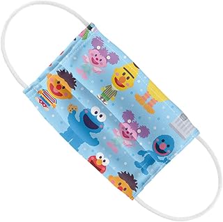 Popfunk Sesame Street Cute Character Pattern 1-Ply Reusable Face Mask Covering with Adjustable Nose Wire, Kids