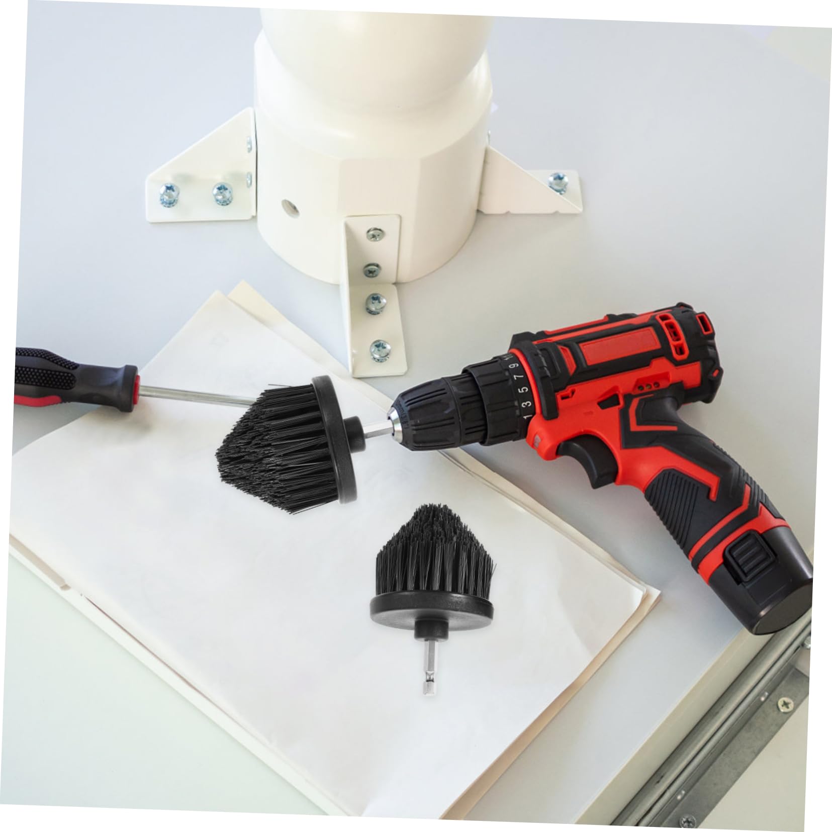 Amosfun 10 Piezas Cabeza de Cepillo de Taladro eléctrico Accesorio para Taladro con Cepillo para Fregar o para Accesorio de o de cerdas o de Fregar páginas