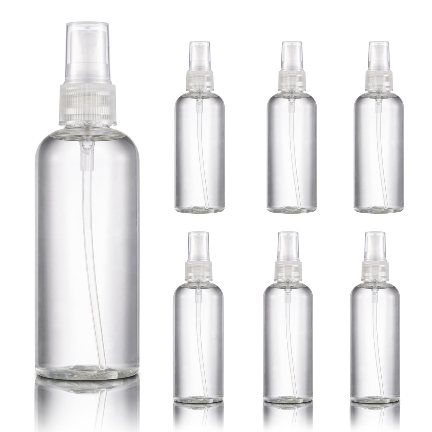 Amazon.co.jp: アルコール スプレーボトル 100ml 詰替ボトル 透明 PET 