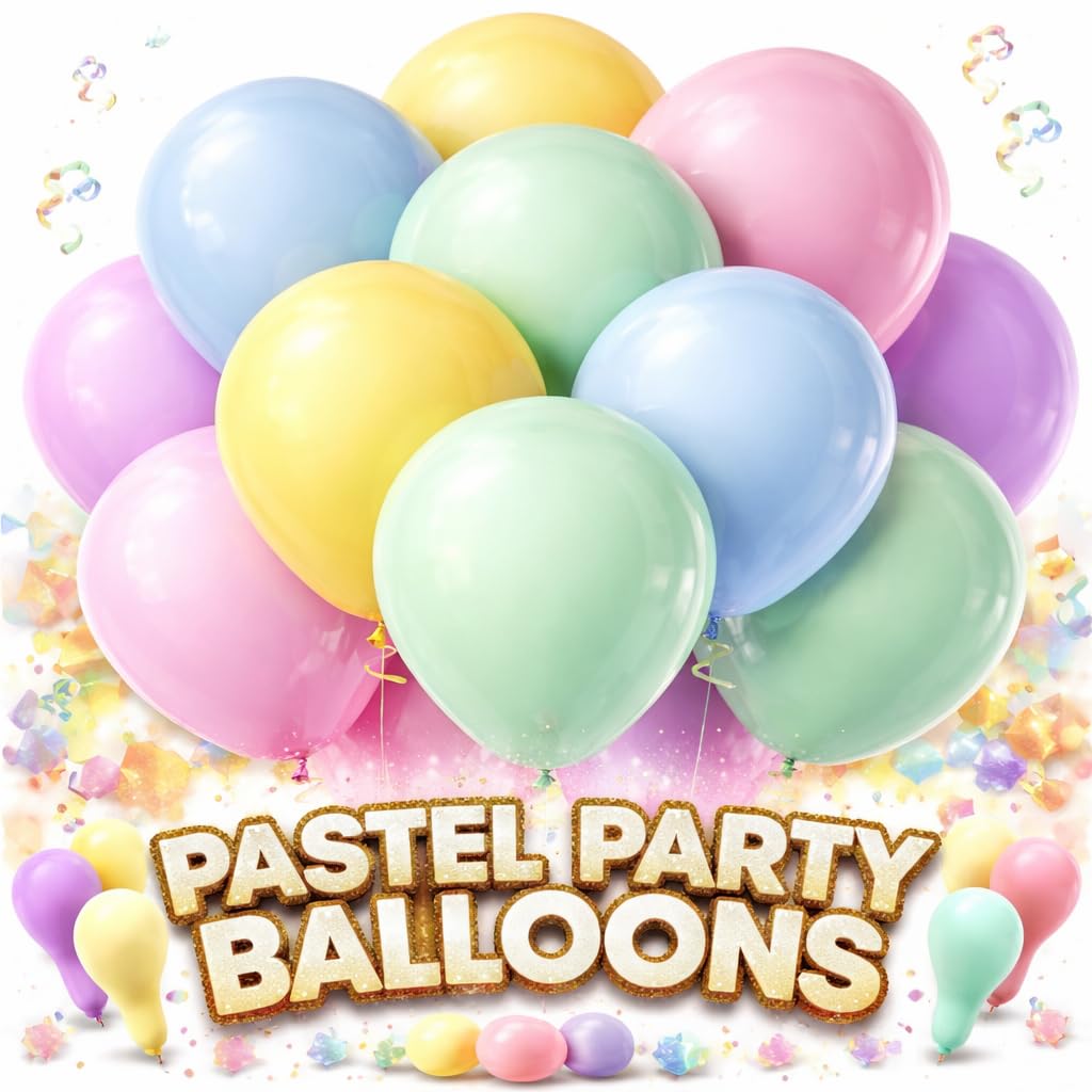 Thickened balloons, 120 PCS Balloons Assorted Colors, Latex Balloons for Kid's Birthday Party, Exquisite Rainbow Balloon, 12 Inches 12 Kinds of Rianbow Colorful Party Balloons Decorations. — Amazon image 24