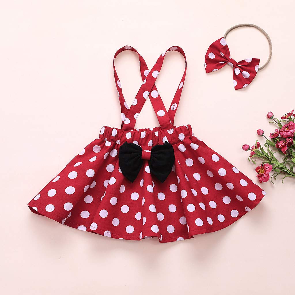 Verve Jelly Gonne per neonate Set Tuta per bambini Abiti pasquali Camicia a maniche corte + Gonna con reggicalze con fascia per la testa Abito estivo