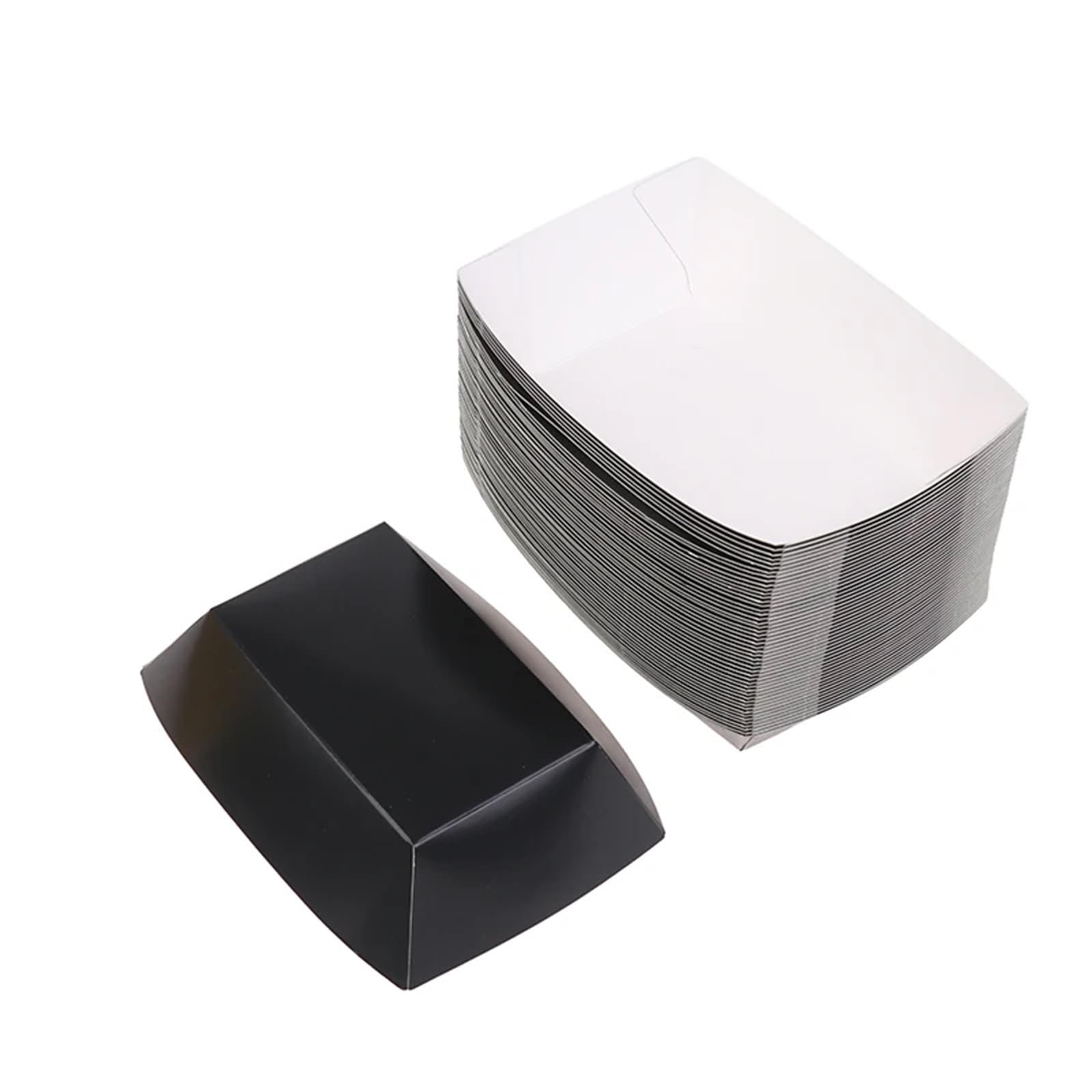 100Pcs Disposable Paper Boats Kraft Food Serving Trays for Party Snacks