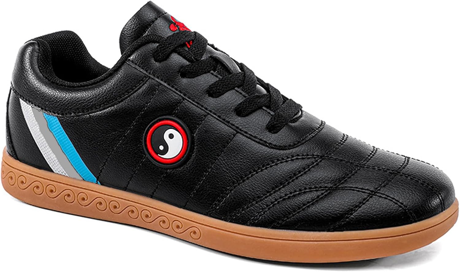 Women Men's Martial Arts Shoes,Tai-Chi Wu Shu Kung Fu Shoes TrainingTaekwondo Morning Exercises Shoes,Wing Chun Walking Shoes for Men Women Zapatillas de Tai chi(Size:42EU,Color:Black)