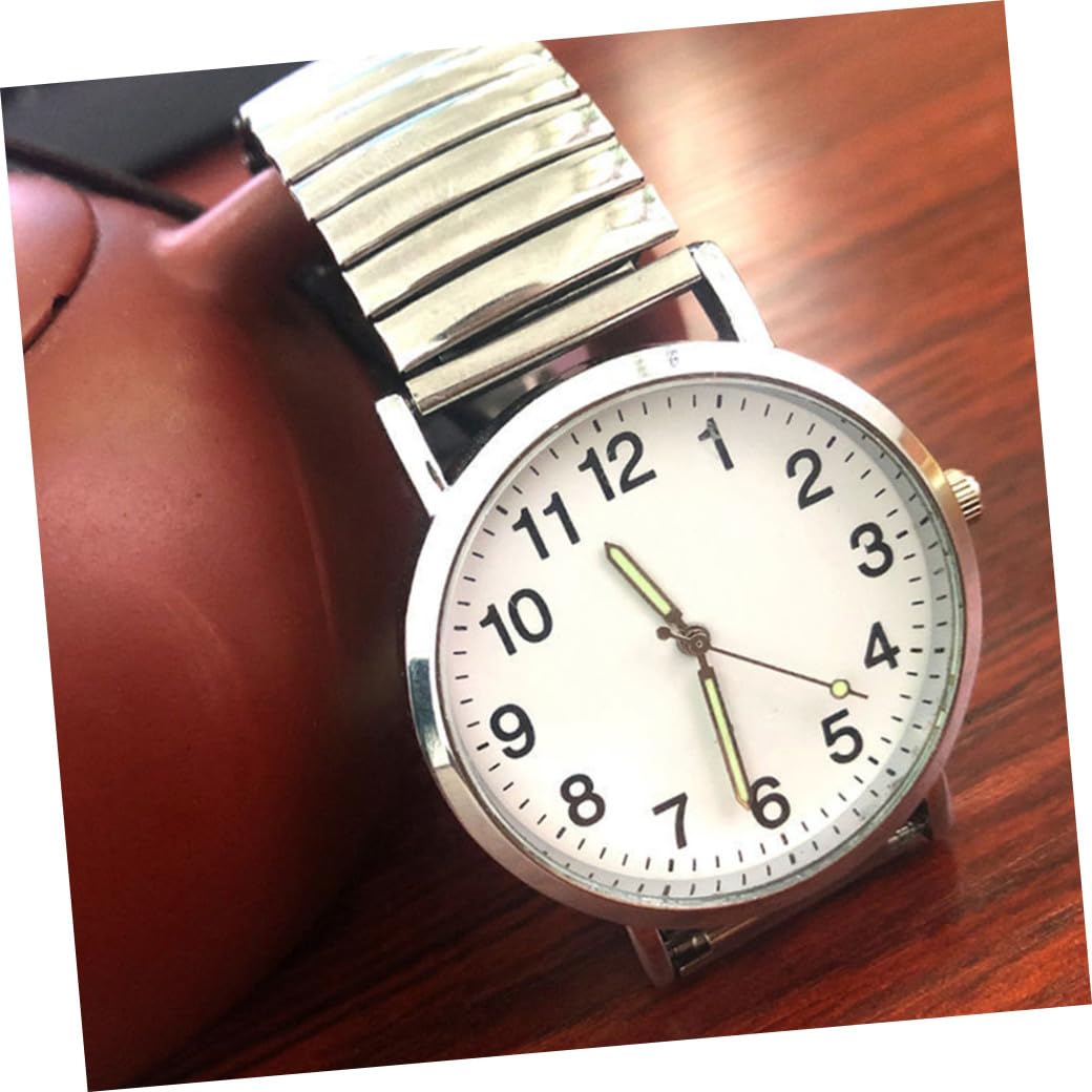 Hemobllo 2pezzi Orologio Da Polso Al Quarzo Classico Orologio Alla Moda Regalo Per Familiari e Amici