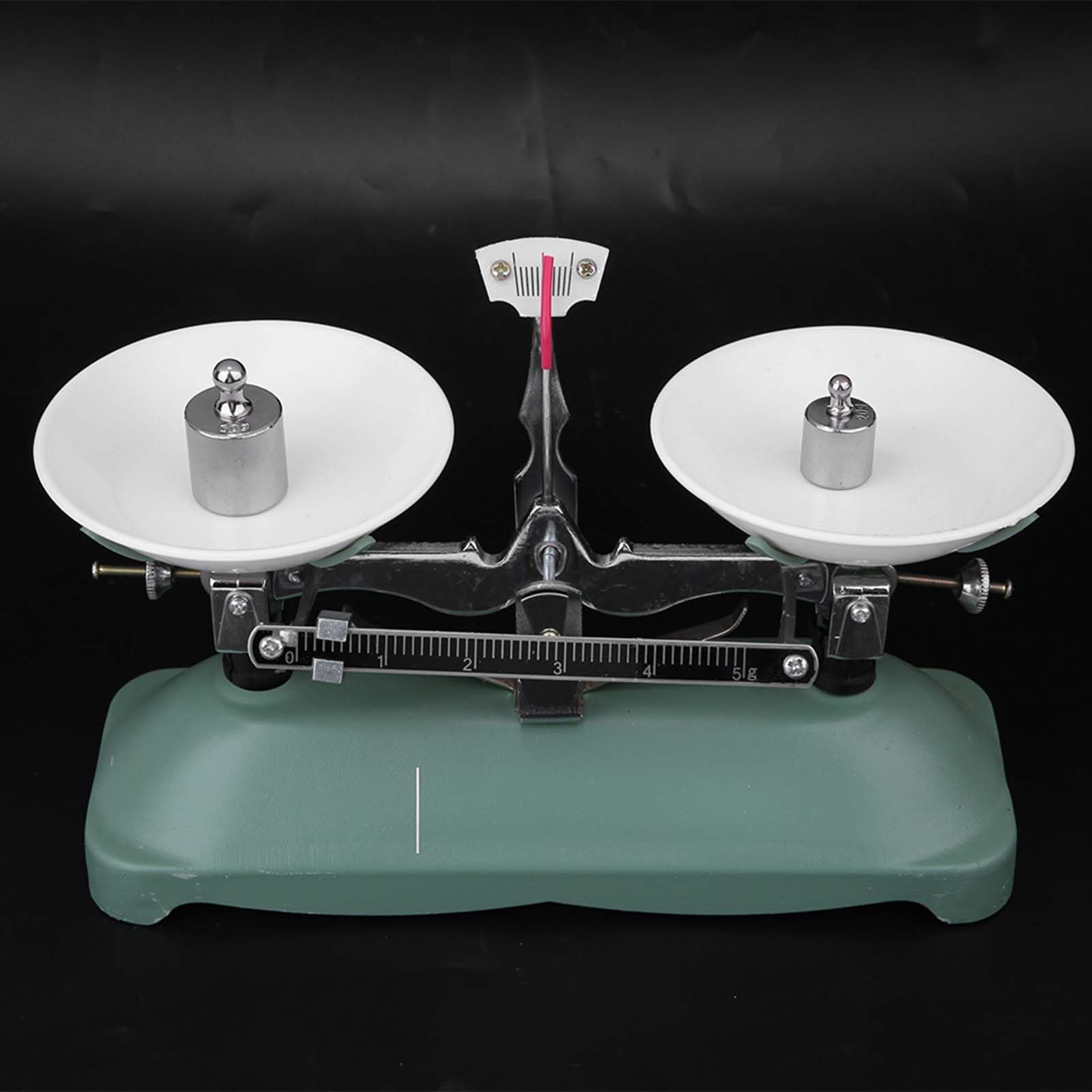 Haofy Balance Scale for Classroom, 100g Mechanical Tray Balance with Weights Set for Kids School Physics Chemistry Experiments Laboratory Teaching Tool (100g)
