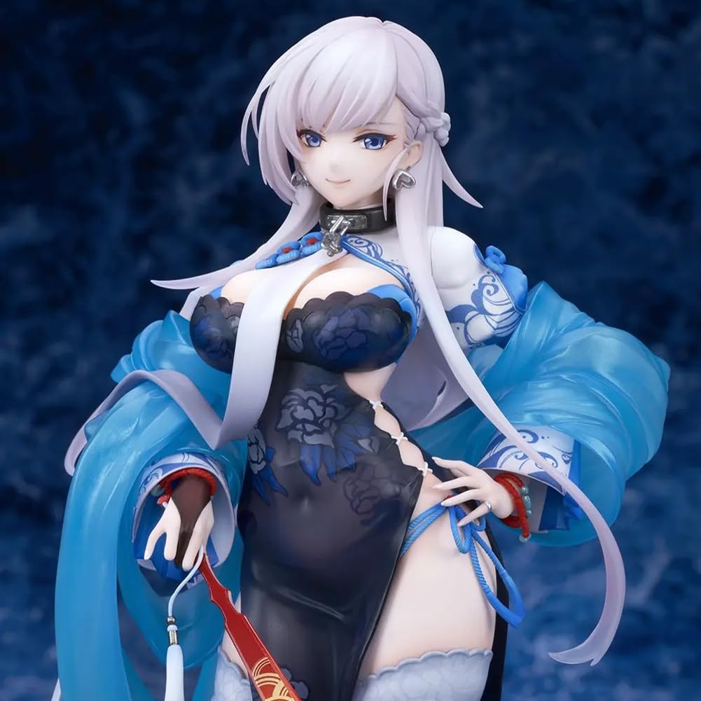 Azur Lane Figura HMS Belfast, statua di anime, 26 cm, squisita scultura in PVC fatta a mano da collezione, regalo di compleanno per i fan