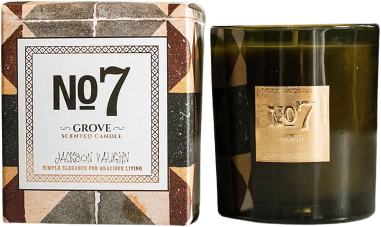 Jackson Vaughn Scented Candle | Aromatherapy Long Lasting Candles Luxury Home Fragrance Decor Gifts Hand Poured Soy Wax Blend Floral Notes of Patchouli, Rosemary 55 Hour Burn 14.5oz (No. 3 Local)