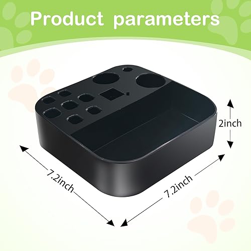 Miniatura 4 de Caja de almacenamiento de herramientas de aseo para mascotas, cajón organizador en el soporte para mesa de aseo de perros, tijeras de peluquería de