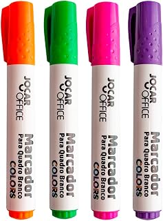 Marcador Para Quadro Branco Colors Estojo/4 Unds Jocar Office