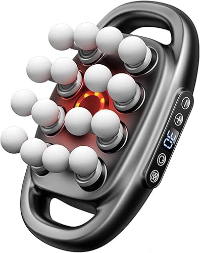 Masajeador Zevessa - Relief Wave Pro 3, masajeador Reliefwave 16 cabezas, 30 niveles de intensidad y 3 modos inteligentes, para cuello, hombros,