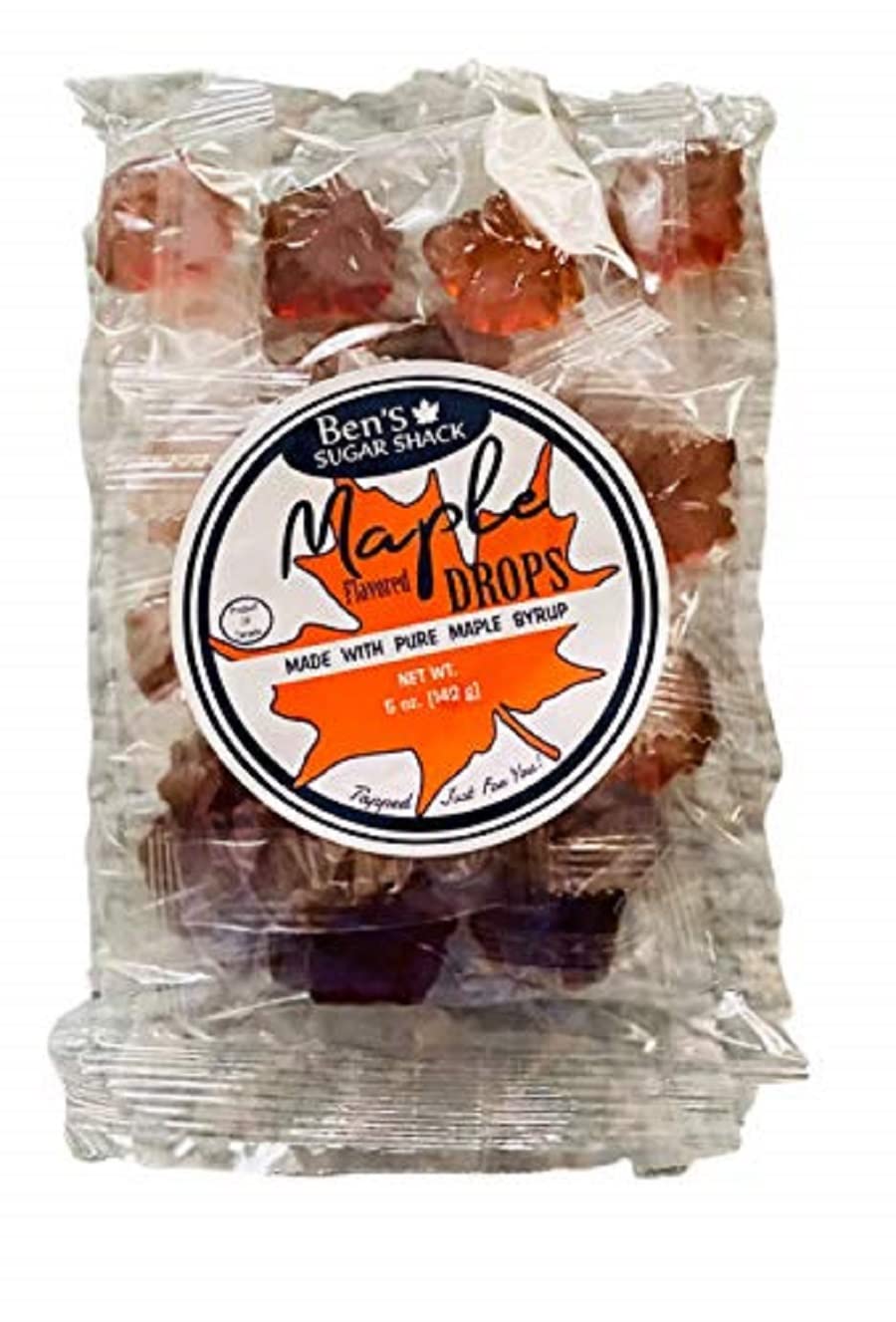 Ben's Sugar Shack Pure Maple Leaf Hard Candy Drops, 5 Oz