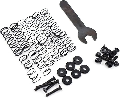 Miniatura 3 de Yeah Racing Par de choque interno de dos etapas del lagarto del desierto de 328.1 ft m rojo para la correa eslabonada