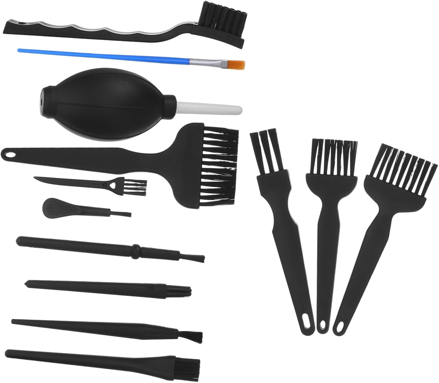 NOLITOY Anti-Static Brush for Electronics with Crank Round Handle, Pp Material, Compact Design for Safe Cleaning of Delicate Components and Efficient Dust Removal in Industrial Use